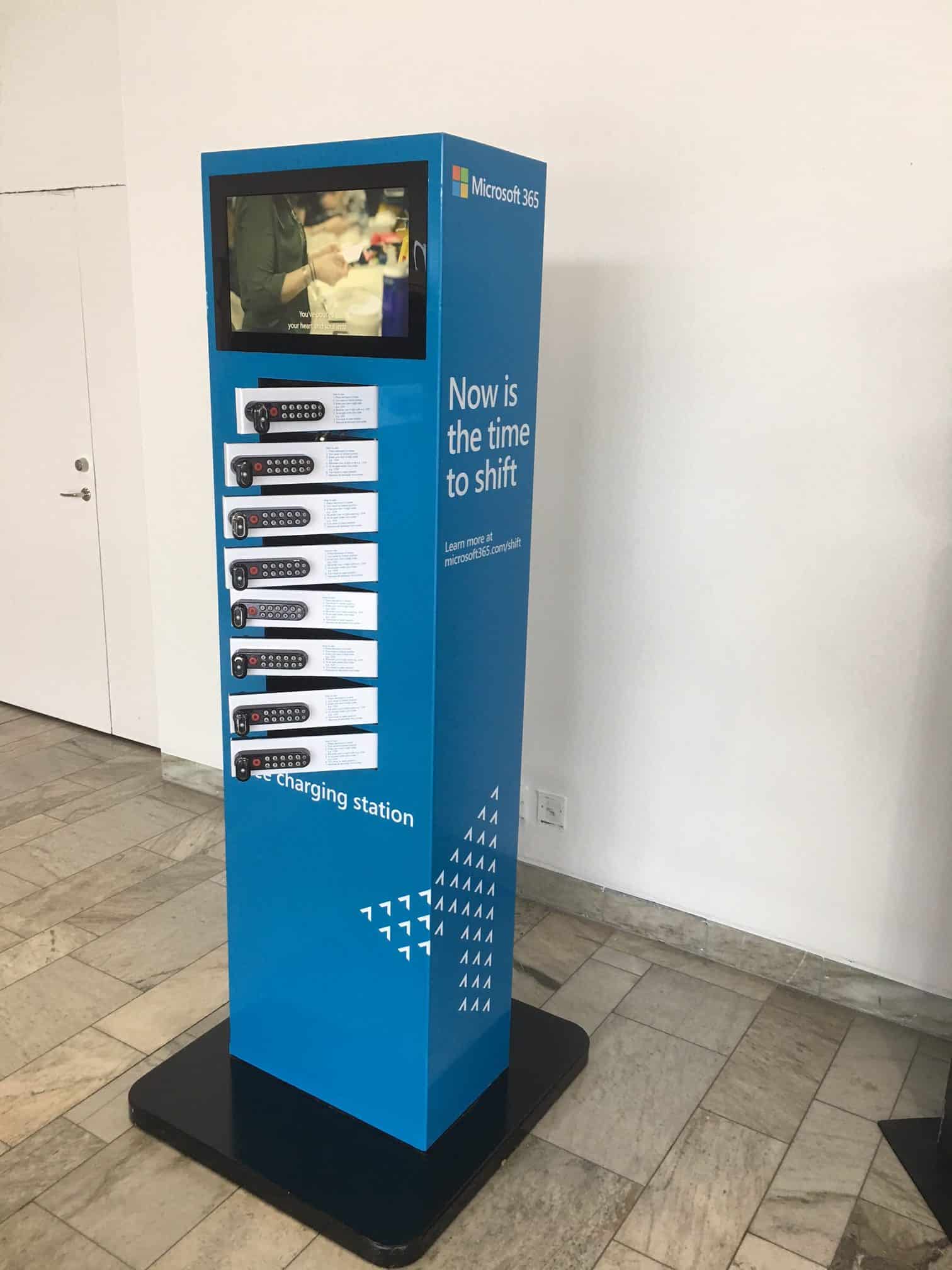 Secure Mobile phone charging station or standard phone charging station Five Ways to Start, One